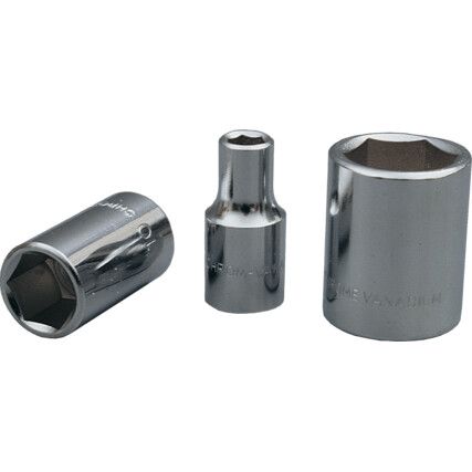 3/8in. Drive,  Hexagon Socket, 13mm,  Metric,  6 Point