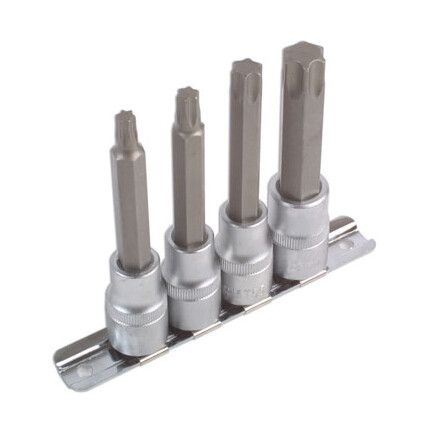 LONG STAR SOCKET BIT SET 1/2"D4PC