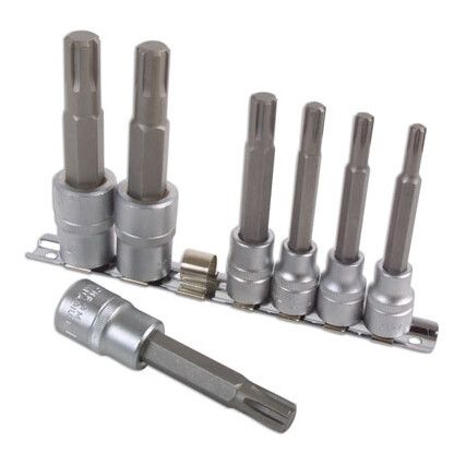 RIBE SOCKET BIT SET 3/8"D, 1/2"D7PC