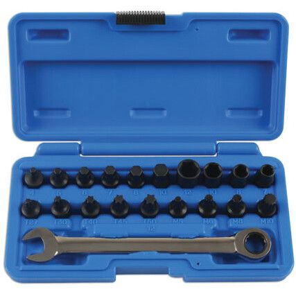 LOW PROFILE BIT SET 1/4"D 20PC