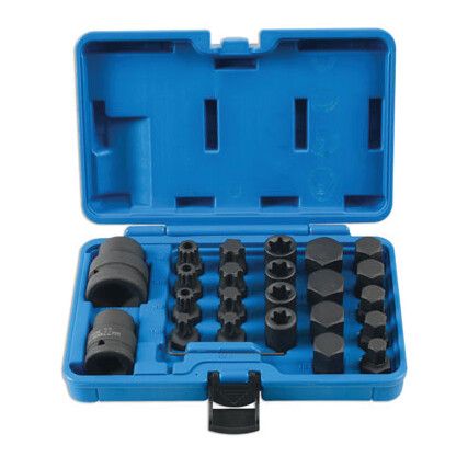 IMPACT BIT & SOCKET SET 3/4"D,1"D 24PC