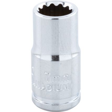 1/4in. Drive,  Hexagon Socket, 7mm,  Metric