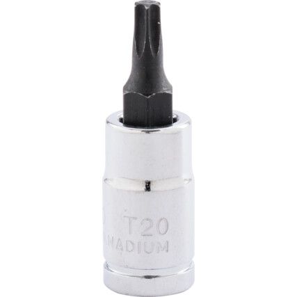 1/4in. Drive,  Torx Socket, T20,  Torx