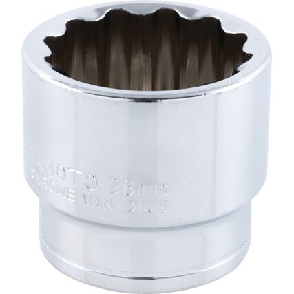 1/2in. Drive,  Bi-Hexagon Socket, 36mm,  Metric,  12 Point