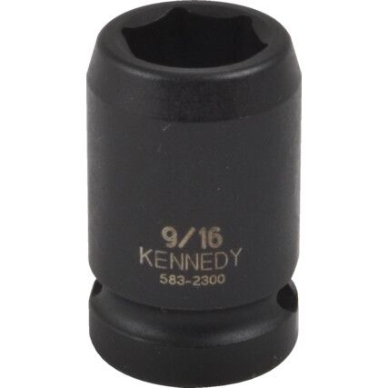 3/8" A/F Impact Socket 1/2" Square Drive