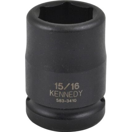 5/8" A/F Impact Socket 3/4" Square Drive