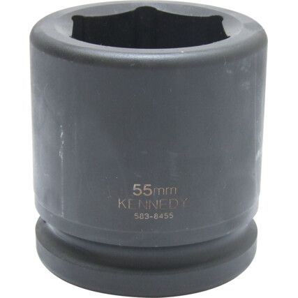 60mm Impact Socket Standard Length 6-Point 1-1/2" Drive