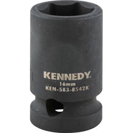 16mm Impact Socket 1/2" Square Drive