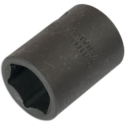 IMPACT SOCKET 1/2"D 19mm WITH RETAIL POS