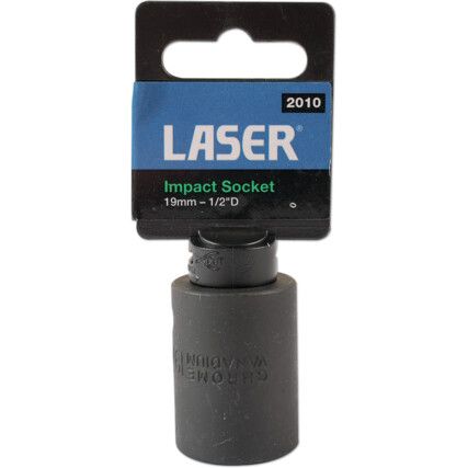 IMPACT SOCKET 1/2"D 20mm WITH RETAIL POS