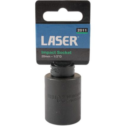 IMPACT SOCKET 1/2"D 21mm WITH RETAIL POS