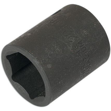 IMPACT SOCKET 1/2"D 22mm WITH RETAIL POS