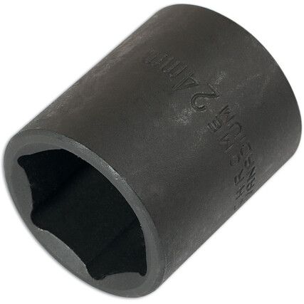 IMPACT SOCKET 1/2"D 24mm WITH RETAIL POS