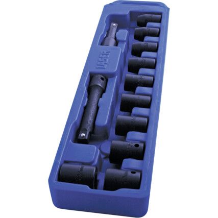 Impact Socket Set, 1/2inch Drive, 12-Piece