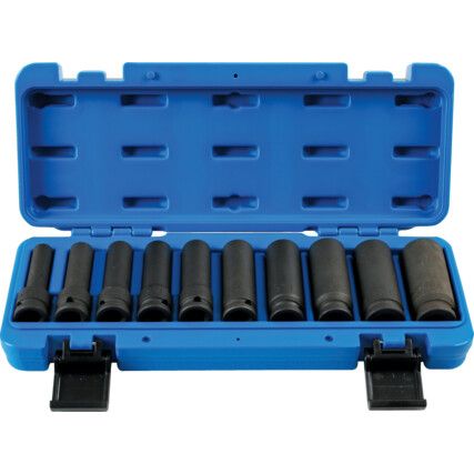 Deep Impact Socket Set, 1/2inch Drive, 10-Piece