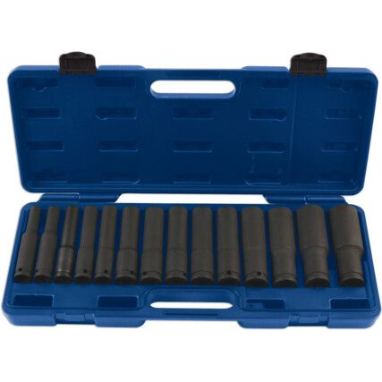 Extra Deep Impact Socket Set, 1/2inch Drive, 14-Piece