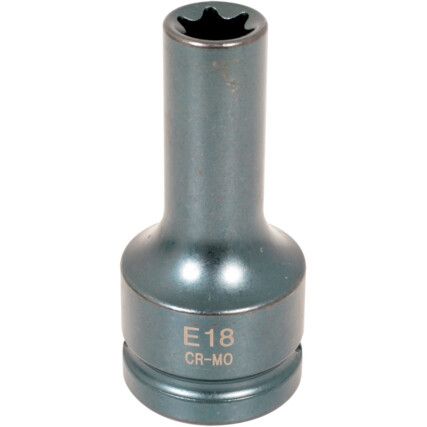 Impact Star Socket, 3/4inch Drive, E18