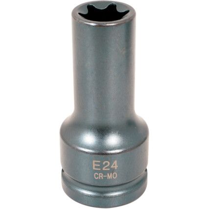 Impact Star Socket, 3/4inch Drive, E24