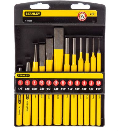 4-18-299, Steel, Punch Set, 12 Piece