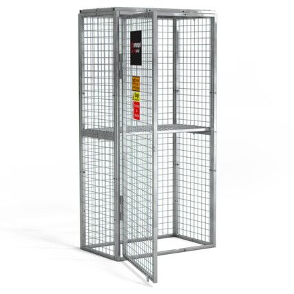 GGC2 Galvanised Security Cage For Storing Gas Cylinders