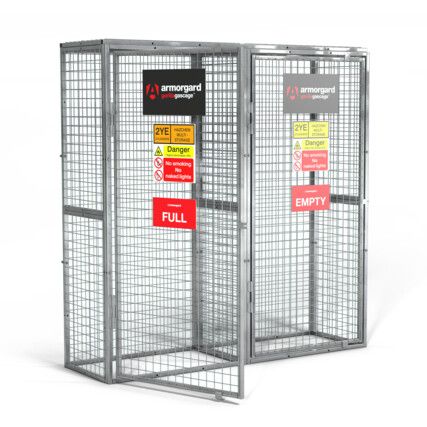 GGC33 Galvanised Security Cage For Storing Gas Cylinders