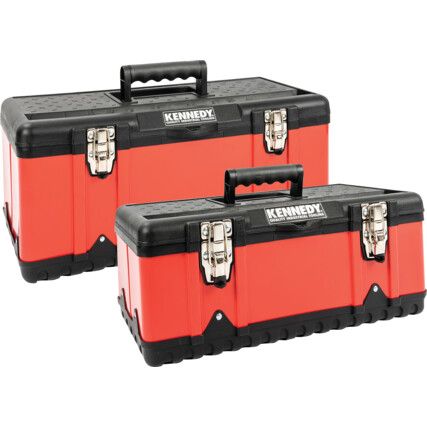 470x582mm RED METAL TOOLBOX SET 2-PCE