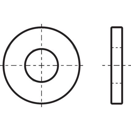 M12 PLAIN WASHER NYLON PA (6.6)