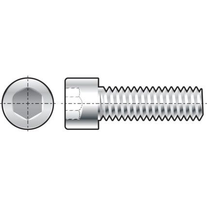 M4 x 40mm Socket Head Cap Screw, Metric, Steel