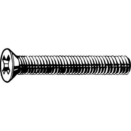 M3x50 CROSS CSK SCREW BZP (GR-4.8)