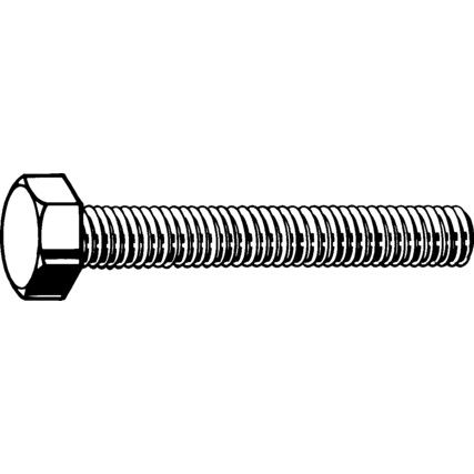 M8x50 HEX HEAD SET SCREW H/D GALV' (GR-8.8)