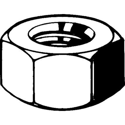 1.1/4in. Steel Hex Nut, Grade 2H