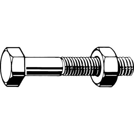 M20x70 STRUCTURAL ASSEMBLY SET SCREW BZP (GR-8.8)