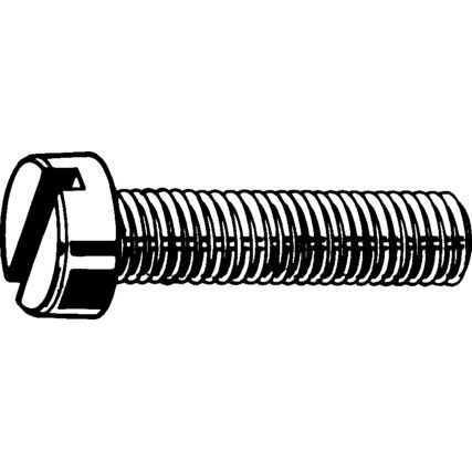 M3x12 SLOTTED CHEESE HEAD SCREW BRASS Cu2/Cu3