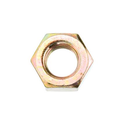 M5 Steel Hex Nut, Zinc Plated Yellow Passivated, Grade 8