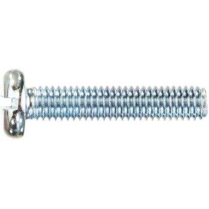 M3x6 SLOTTED PAN HEAD SCREW BZP(GR-4.8)