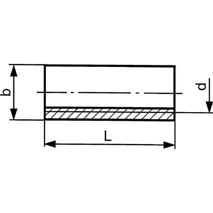 M6x30 Steel Round Connection Nut, Bright Zinc Plated