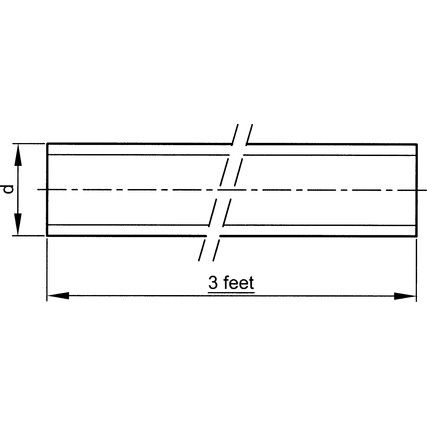 3/8BSWx1M THREADED ROD BRASS Cu2/Cu3