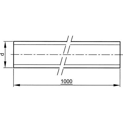 M30x2.00x1M THREADED ROD MF BZP (GR-8.8)