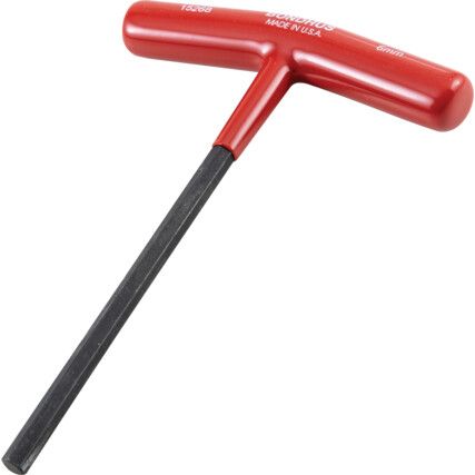 15268, Hex Key, T-Handle, Hex, Metric, 6mm