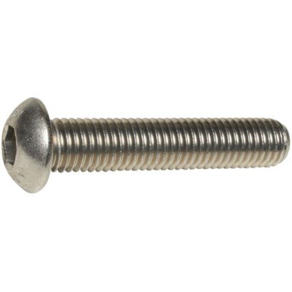 M10x25 A2 SOCKET BUTTON HEADSCREW ISO7380, Box of 100