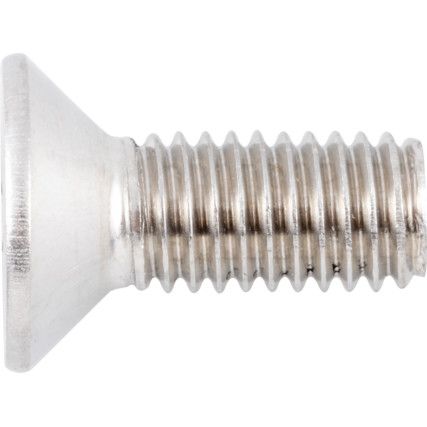 M8 Hex Socket Countersunk Screw, A2 Stainless, Material Grade 70, 20mm, DIN 7991