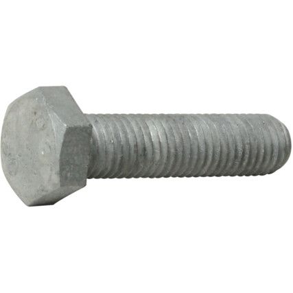 M36x300 GR-8.8 H/T HEX HEAD BOLTGALVANISED DIN931, Box of 5