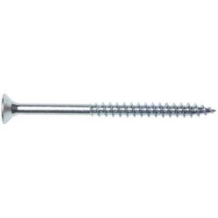 No.12x2in. POZI RND TWIN-FAST WOODSCREW BZP, Box of 200