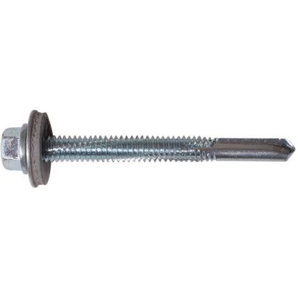 5.5x100mm SELF DRILL SCREW LIGHTBZP NO WASHER, Box of 100