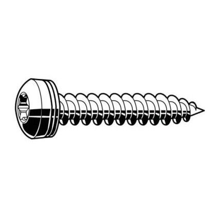 ST4.8x25mm CROSS (H) TAP SCREW BZP