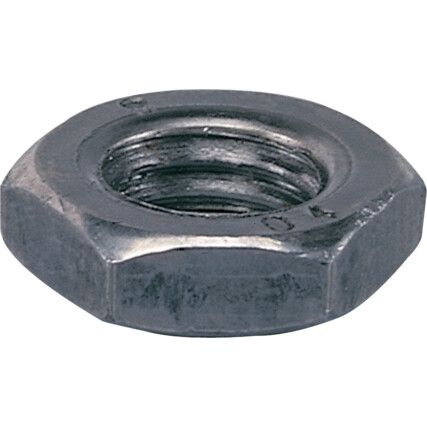 3/8" UNC Steel Lock Nut, Half Nut