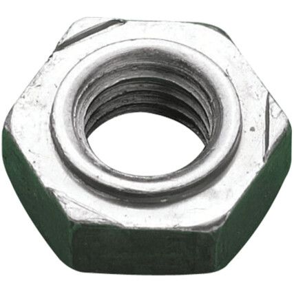 M6 CL-4 HEX WELD NUT STANDARDCOLLAR S.COLOUR DIN929, Box of 200