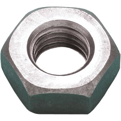 1.1/2in.BSW GR-4 STEEL HEX FULL NUTSELF COLOUR BS916, Box of 5