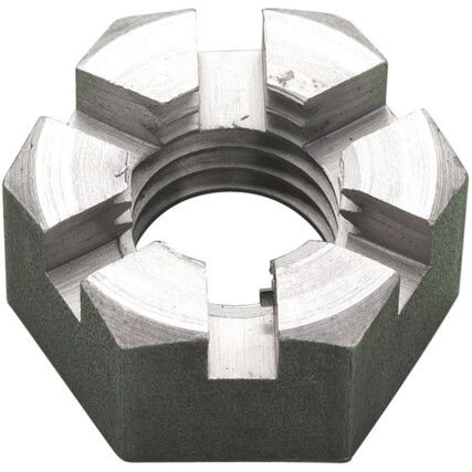 3/4in. UNF BRIGHT MILD STEELCASTELLATED NUT BS1768, Box of 25