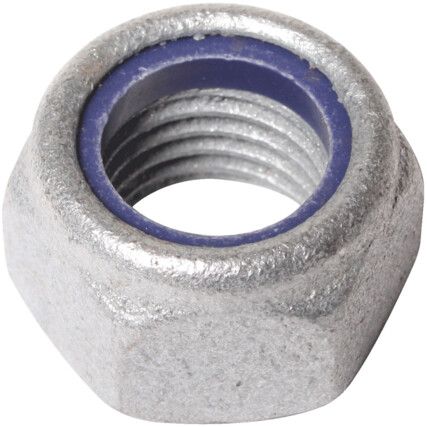 M8 CL-6 TYPE-T NYLON INSERT NUTMECH' GALVANISED DIN985, Box of 200